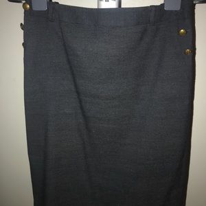 The Limited Dark Denim Stretch Pencil Skirt